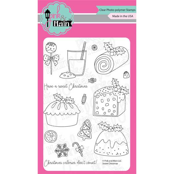 Pink &amp; Main Sweet Christmas Stamp Set