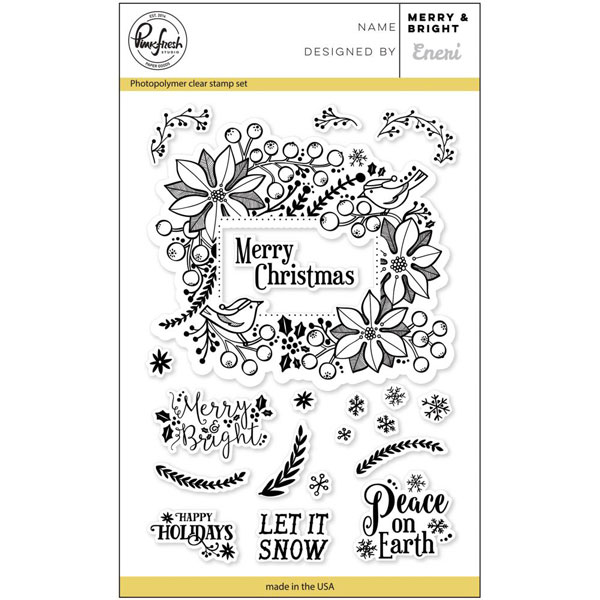 Pinkfresh Studios Merry &amp; Bright Stamp Set