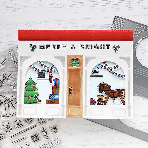 Pinkfresh Studio Merry and Bright Toy Shop Stamp Set