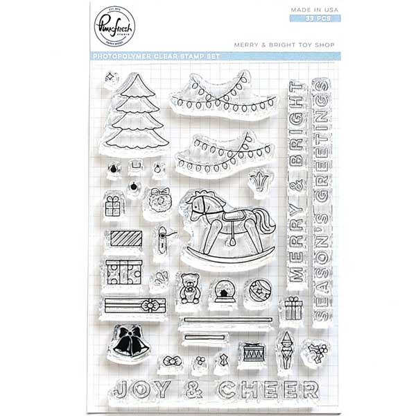 Pinkfresh Studio Merry and Bright Toy Shop Stamp Set