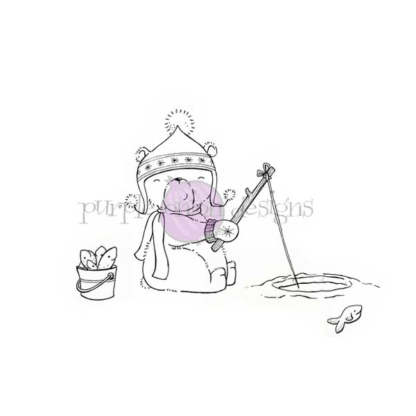 Purple Onion Designs Arthur (Ice Fishing Polar Bear)