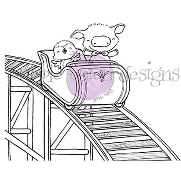 Purple Onion Designs Roller Coaster Stamp