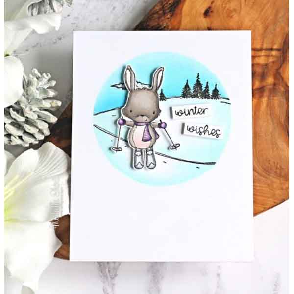 Purple Onion Designs Ember (Skiing Bunny)