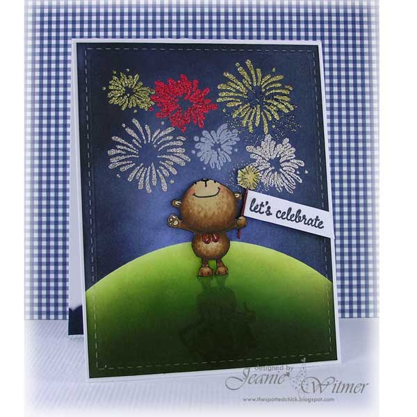 Purple Onion Designs Fireworks Stamp