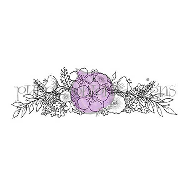 Purple Onion Designs Floral Spray Stamp