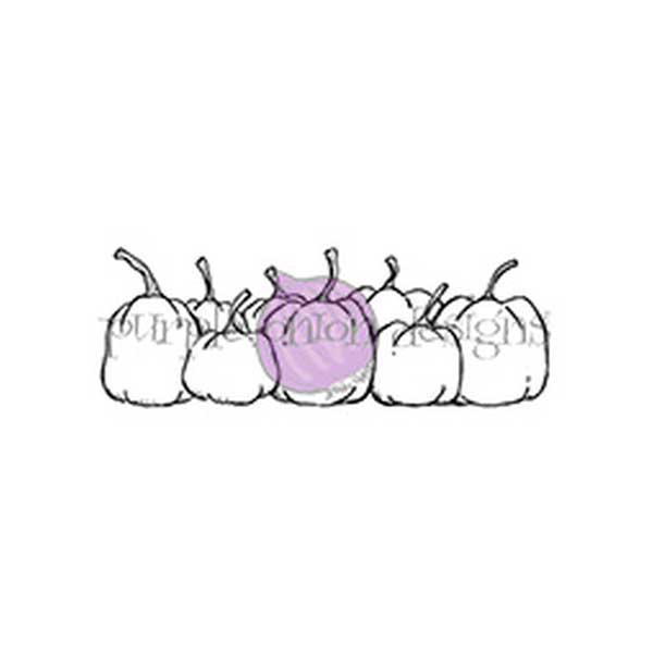 Purple Onion Designs Gathered Pumpkins Stamp