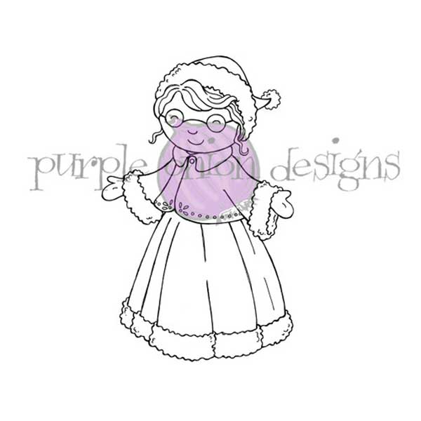 Purple Onion Designs Mrs. Claus Stamp