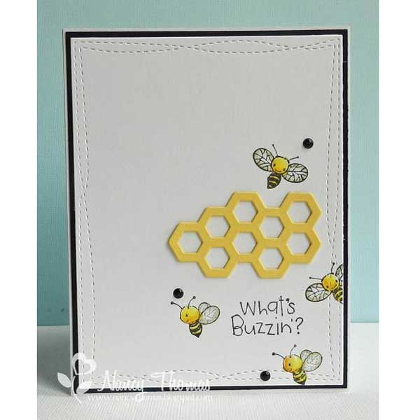 Purple Onion Designs Net, Butterfly &amp; Bee Stamp