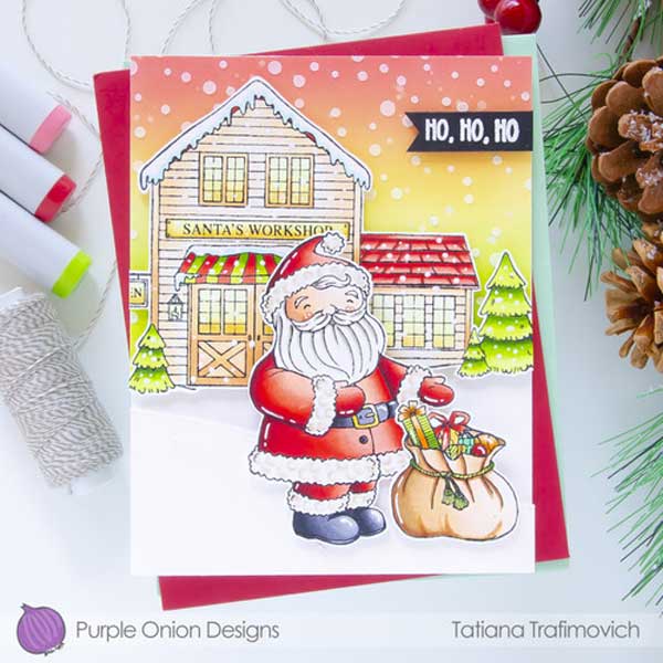 Purple Onion Designs Mr. Santa Claus Stamp