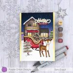 Purple Onion Designs Santa’s Sleigh Stamp