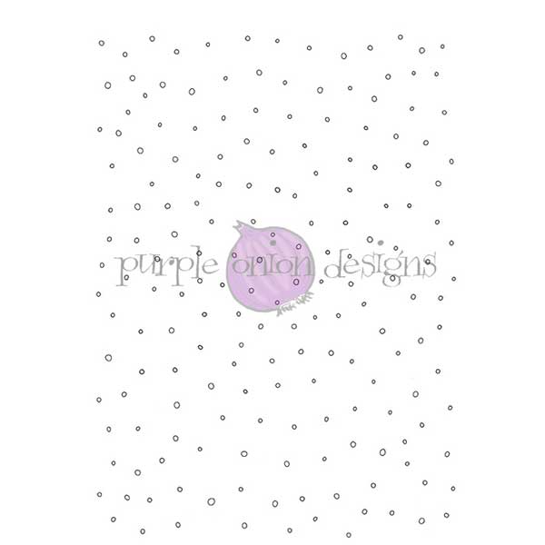 Purple Onion Designs Let It Snow Background Stamp