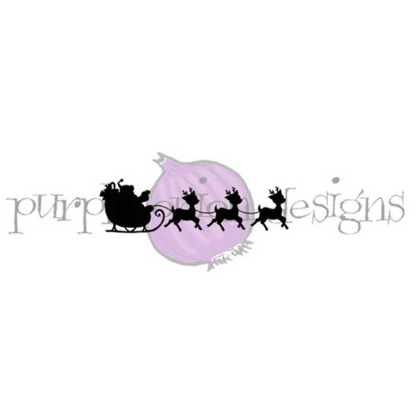 Purple Onion Designs Santa Silhouette Stamp