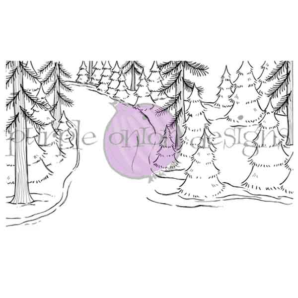 Purple Onion Designs Winter Trail Stamp