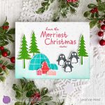 Purple Onion Designs Silhouettes Twin Trees Stamp