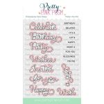 Pretty Pink Posh Birthday Script Dies