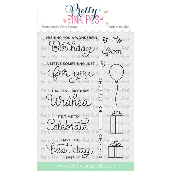 Pretty Pink Posh Birthday Sentiments Stamp