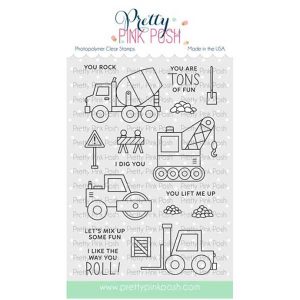 Pretty Pink Posh Construction Additions Stamp