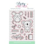 Pretty Pink Posh Crafty Critters Stamp