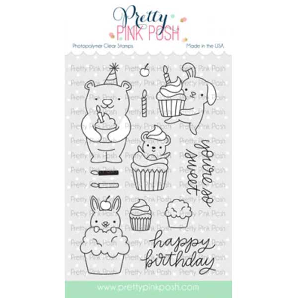 Pretty Pink Posh Cupcake Critters Stamp Set