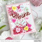 Pretty Pink Posh Decorative Hearts Stamp