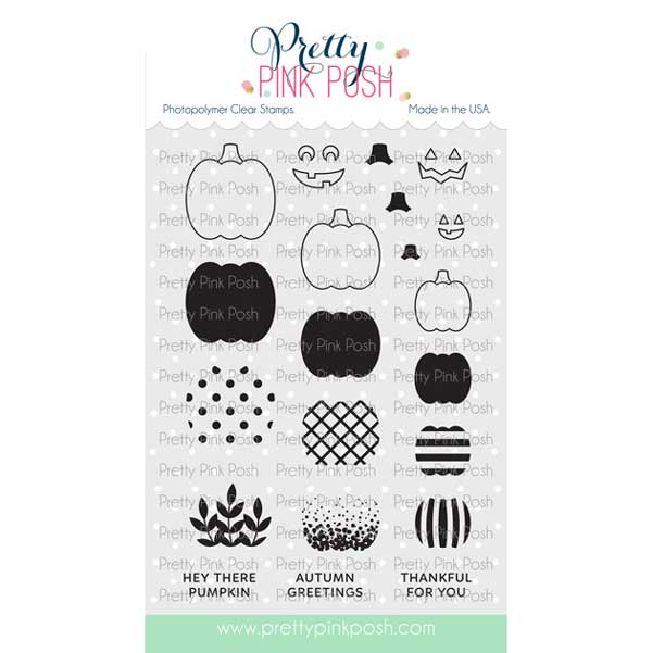 Pretty Pink Posh Decorative Pumpkins Stamp Set