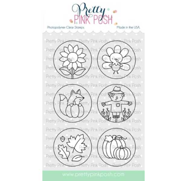 Pretty Pink Posh Fall Circles Stamp