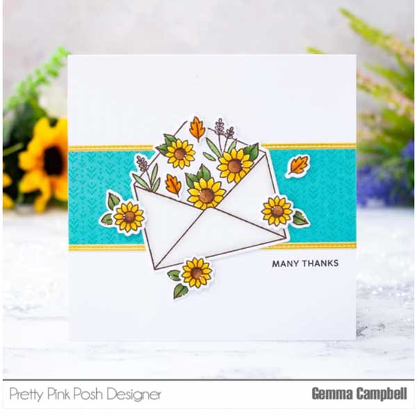 Pretty Pink Posh Fall Envelopes Stamp