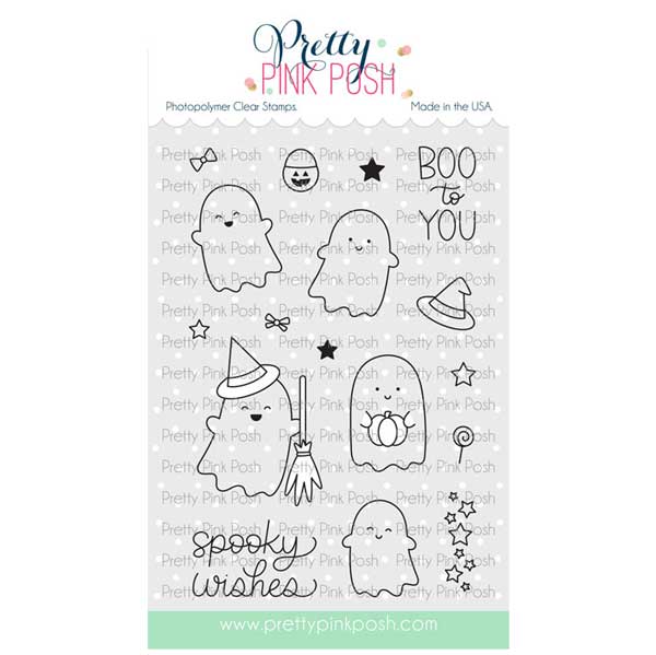 Pretty Pink Posh Ghost Friends Stamp Set