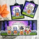 Pretty Pink Posh Halloween Borders Stamp