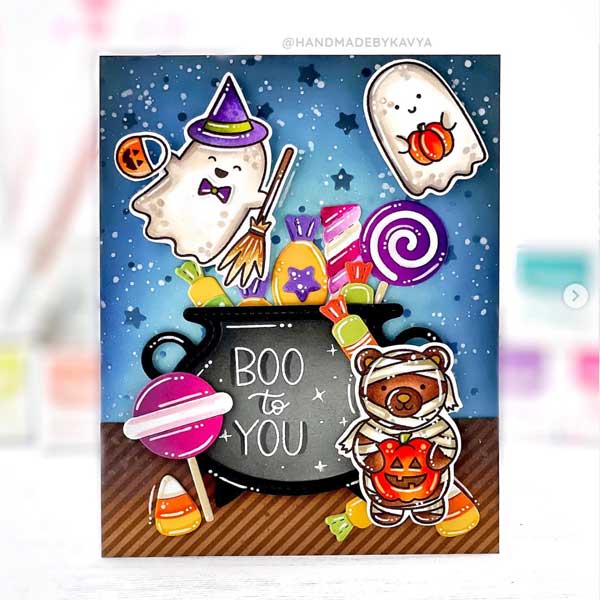 Pretty Pink Posh Halloween Critters Stamp Set