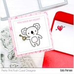 Pretty Pink Posh Heart Critters Stamp