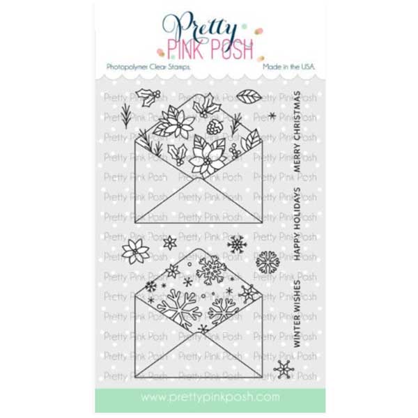 Pretty Pink Posh Holiday Envelopes Stamp Set