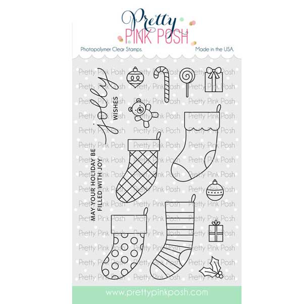 Pretty Pink Posh Holiday Stockings Stamp Set