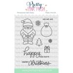 Pretty Pink Posh Happy Santa Stamp Set