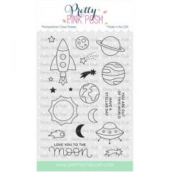 Pretty Pink Posh Outer Space Stamp