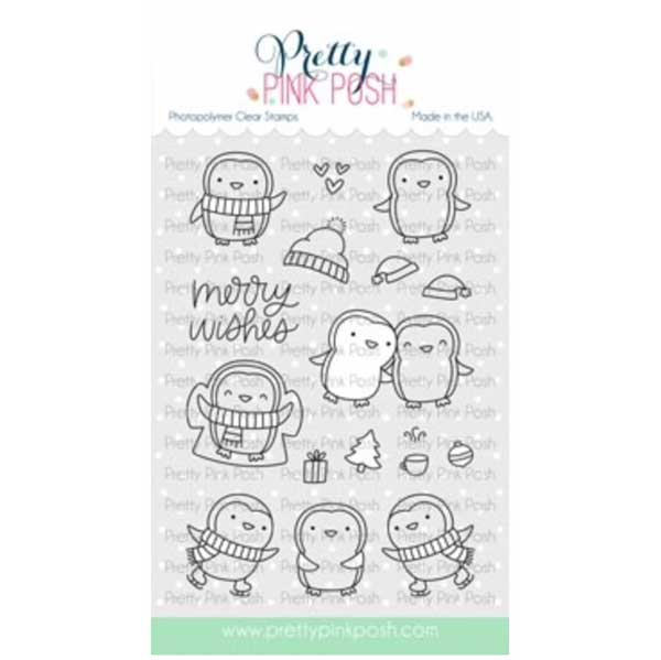 Pretty Pink Posh Penguin Pals Stamp