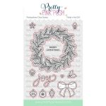 Pretty Pink Posh Pine Wreath Dies