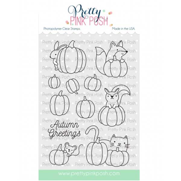 Pretty Pink Posh Pumpkin Patch Critters Stamp Set