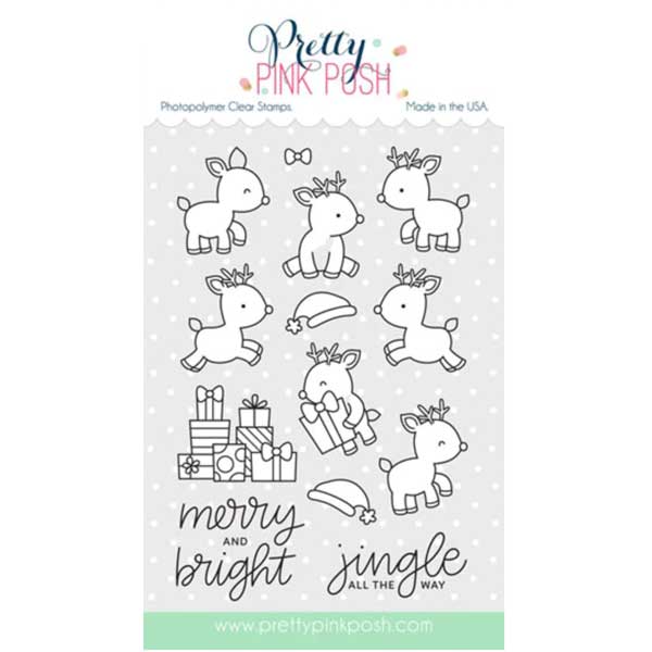 Pretty Pink Posh Reindeer Friends Stamp Set