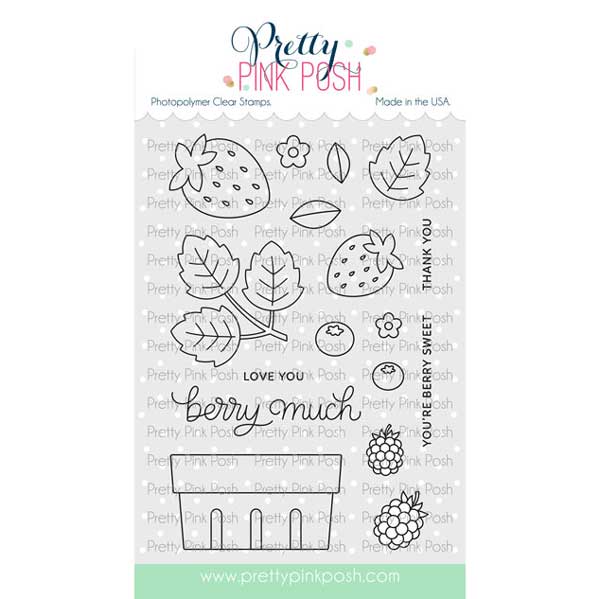 Pretty Pink Posh Fresh Berries Stamp