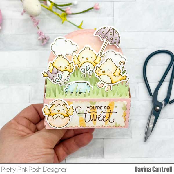 Pretty Pink Posh Spring Chicks Stamp