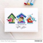 Pretty Pink Posh Spring Birdhouses Stamp Set