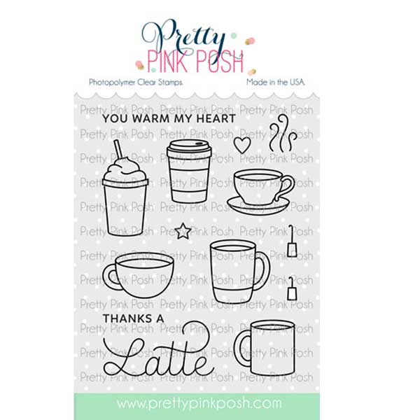 Pretty Pink Posh Winter Drinks Stamps