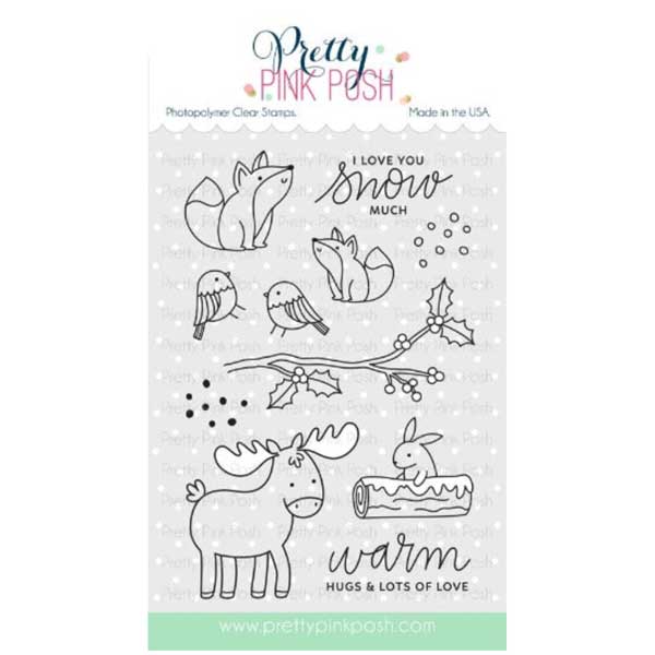 Pretty Pink Posh Winter Woodland Stamp Set