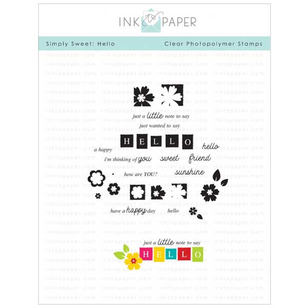 Ink To Paper Simply Sweet: Hello Stamp Set