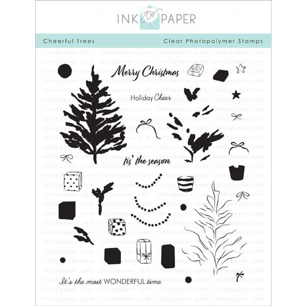 Ink To Paper Cheerful Tree Stamp Set