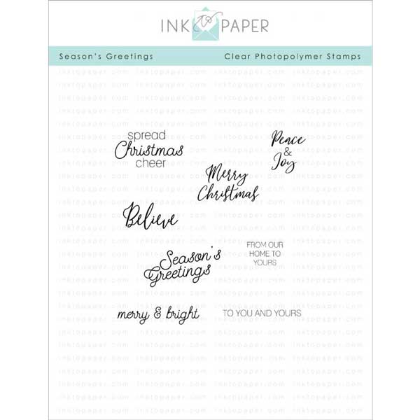 Ink To Paper Season&#039;s Greetings Stamp Set