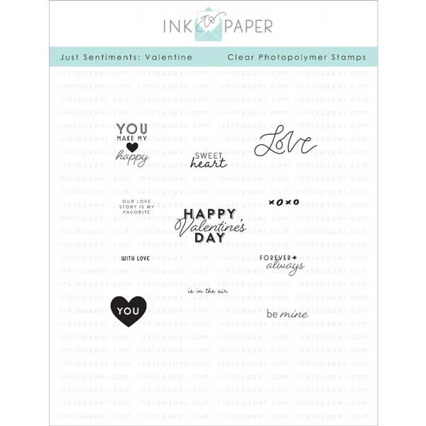 Ink To Paper Just Sentiments: Valentine Mini Stamp Set