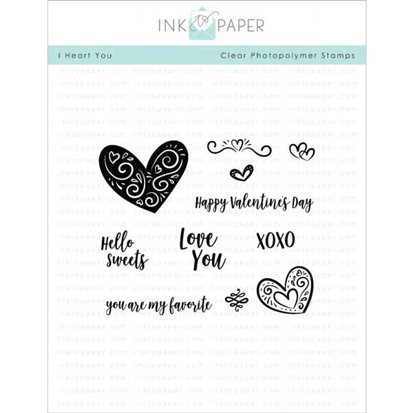 Ink To Paper I Heart You Stamp Set