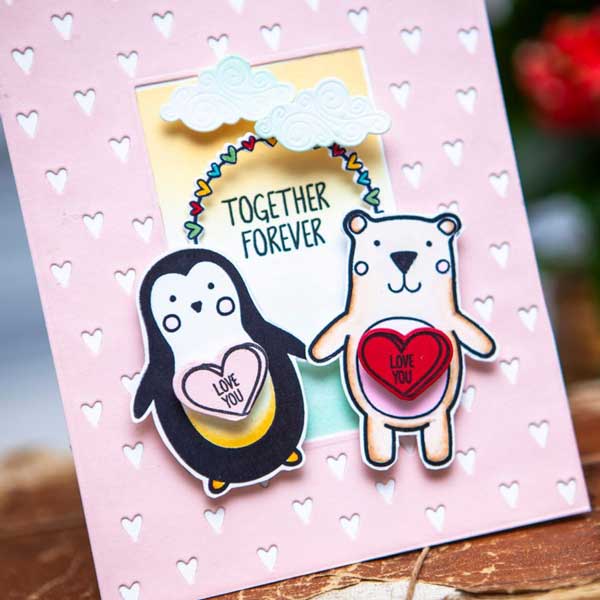 Ink To Paper Critter Love Mini Stamp Set